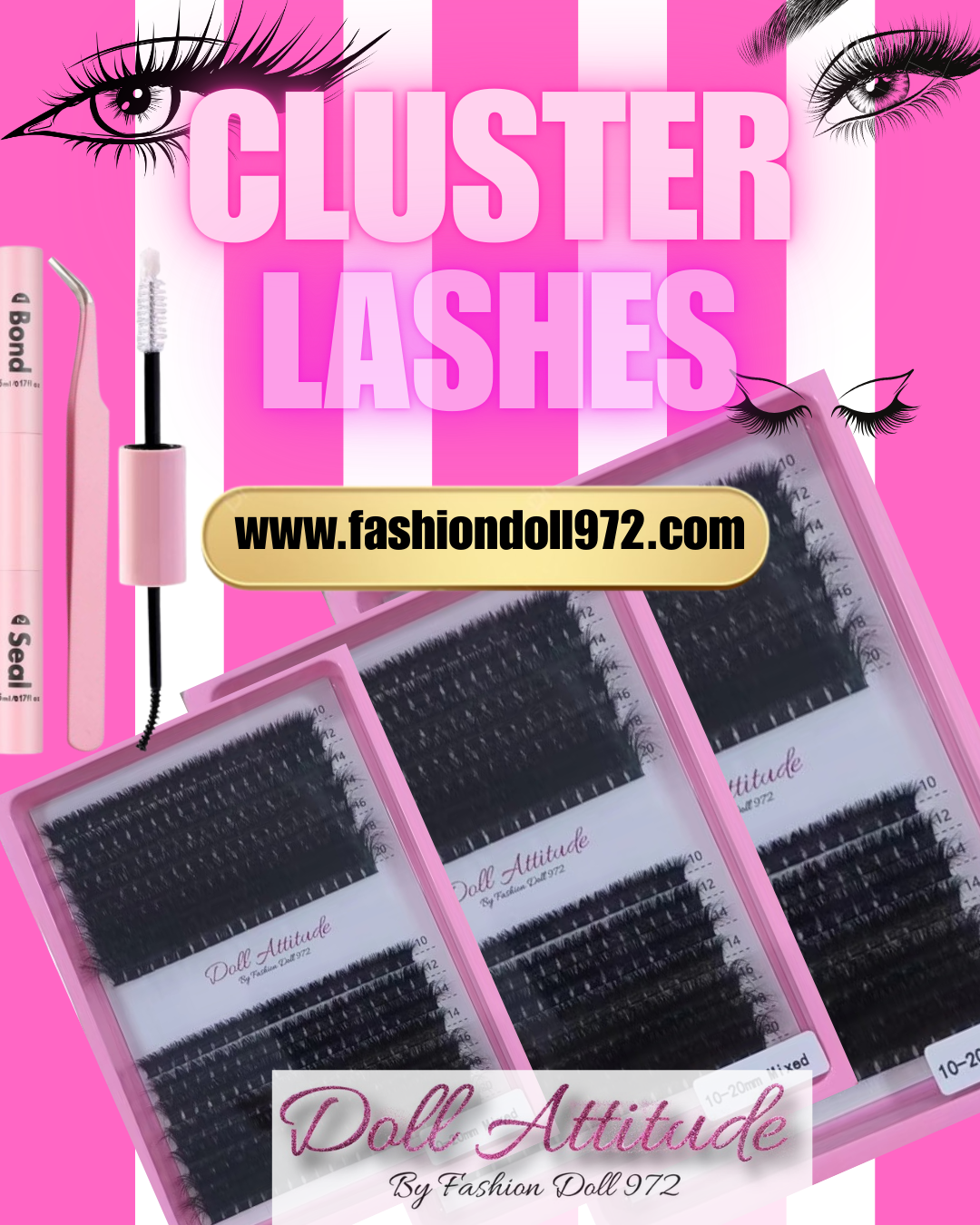 Cluster faux cils naturels